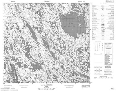 024G07 - LAC LA MOINERIE - Topographic Map