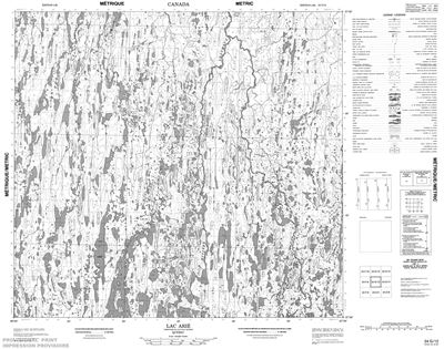 024G12 - LAC ARIE - Topographic Map
