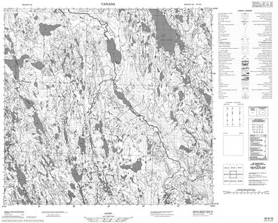 024G15 - LAC TREILLET - Topographic Map