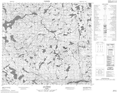 024H02 - LAC PERET - Topographic Map