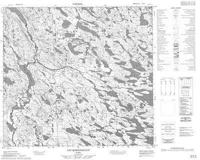024H05 - LAC QAMANIALUUP - Topographic Map