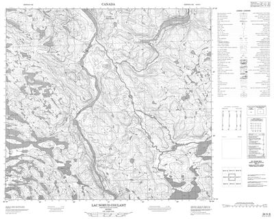 024H06 - LAC NOEUD COULANT - Topographic Map