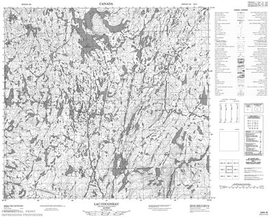 024H08 - LAC COUGNEAU - Topographic Map