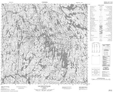 024H09 - LAC INULUTTALIK - Topographic Map
