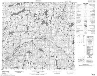 024H10 - RIVIERE SIIMITTALIK - Topographic Map
