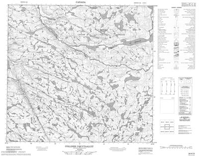 024H14 - COLLINES UQUUTAALUIT - Topographic Map
