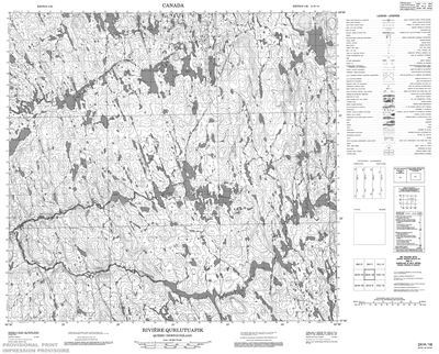 024H16 - RIVIERE QURLUTUAPIK - Topographic Map