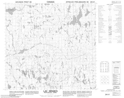 024I01 - LAC BIRABEN - Topographic Map