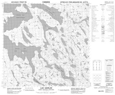 024I13 - LAC QARLIIK - Topographic Map