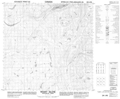 024I16 - MOUNT SILENE - Topographic Map