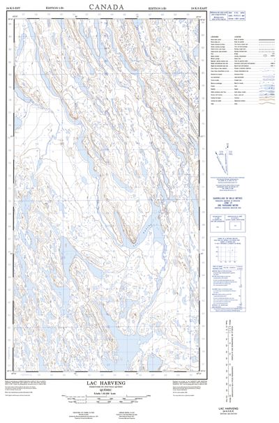 024K05E - LAC HARVENG - Topographic Map