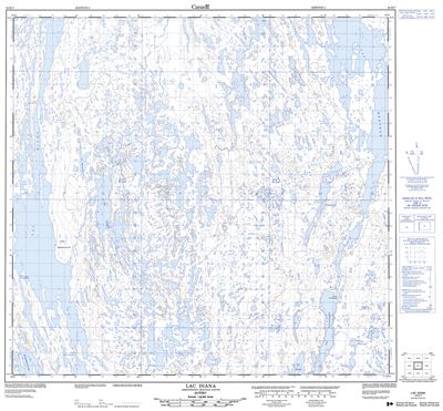 024K07 - LAC DIANA - Topographic Map