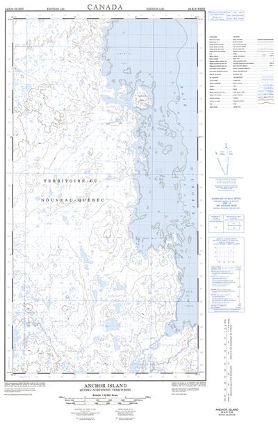 024K09W - ANCHOR ISLAND - Topographic Map