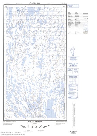 024K10E - LAC DU BASALTE - Topographic Map