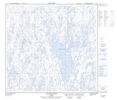 024K11 - LAC BALLANTYNE - Topographic Map