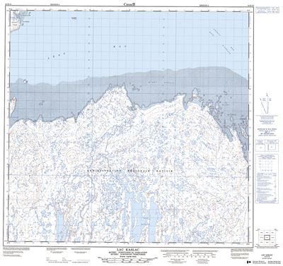 024K15 - LAC KASLAK - Topographic Map