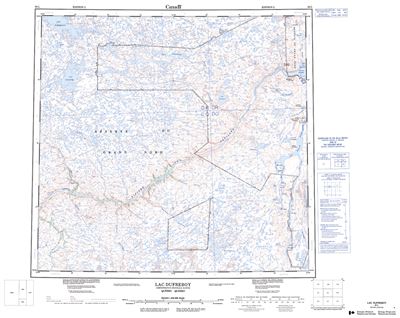 024L - LAC DUFREBOY - Topographic Map