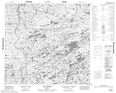 024L03 - LAC CARLIER - Topographic Map