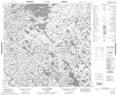 024L12 - LAC BILLERON - Topographic Map