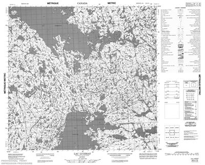 024L13 - LAC LUGERAT - Topographic Map