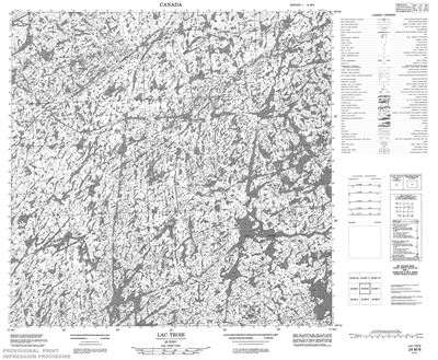 024M06 - LAC TROIE - Topographic Map