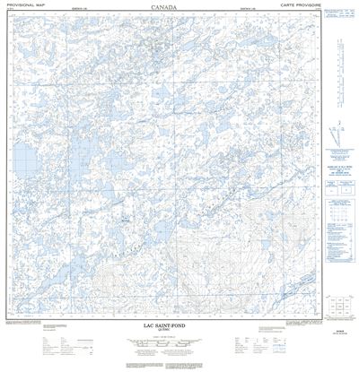 024M08 - LAC SAINT-FOND - Topographic Map