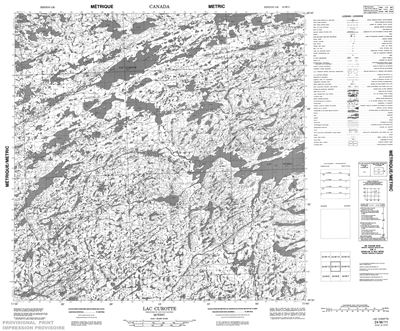 024M11 - LAC CUROTTE - Topographic Map