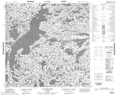 024M12 - LAC DESCLAUX - Topographic Map