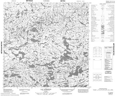 024M14 - LAC GORRIBON - Topographic Map