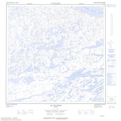 024M15 - LAC DE THURY - Topographic Map