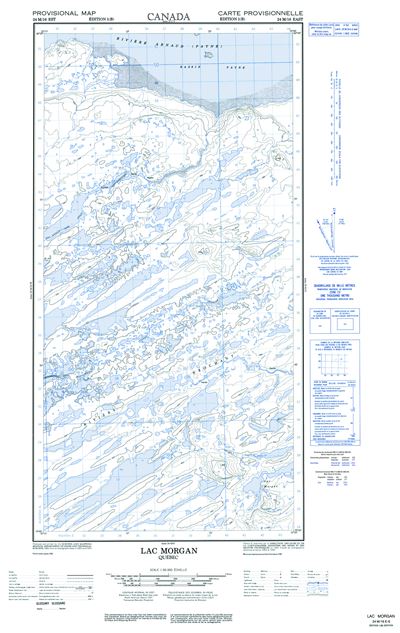 024M16E - LAC MORGAN - Topographic Map