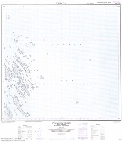 024N02 - GYRFALCON ISLANDS - Topographic Map