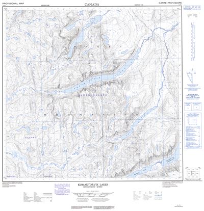 024P01 - KOMAKTORVIK LAKES - Topographic Map
