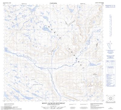 024P07 - MONT JACQUES-ROUSSEAU - Topographic Map