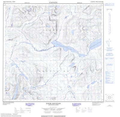 024P08 - TOWER MOUNTAIN - Topographic Map