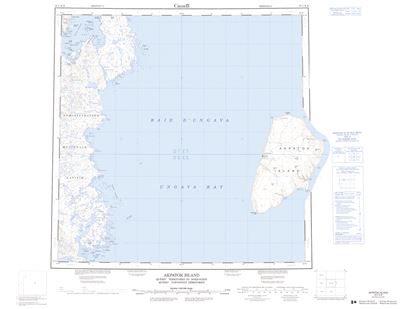 025C - AKPATOK ISLAND - Topographic Map