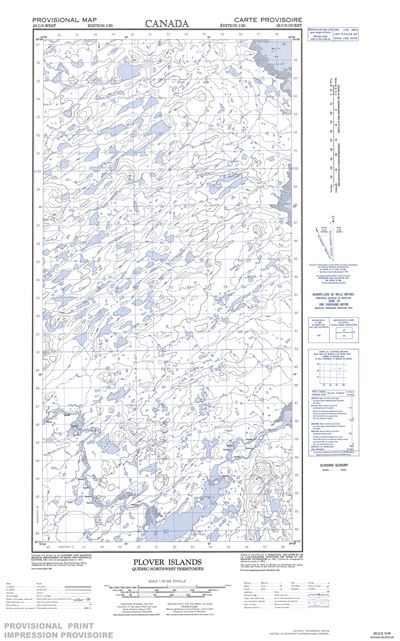 025C05W - PLOVER ISLANDS - Topographic Map