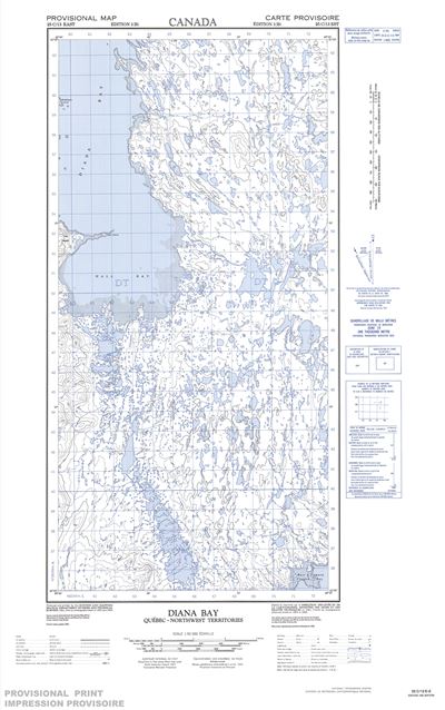 025C13E - DIANA BAY - Topographic Map