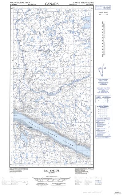 025D02W - LAC TREMPE - Topographic Map