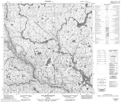 025D05 - LAC QAMANIALUK - Topographic Map