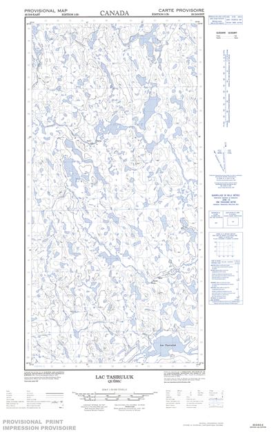 025D09E - LAC TASIRULUK - Topographic Map