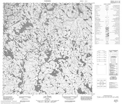 025D14 - LAC BUET - Topographic Map