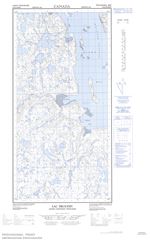 025D16E - LAC BROCHIN - Topographic Map