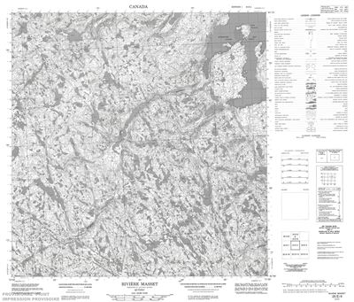 025E04 - RIVIERE MASSET - Topographic Map