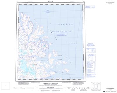 026A - LEYBOURNE ISLANDS - Topographic Map