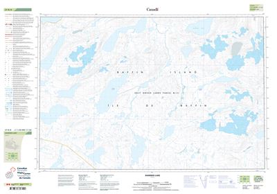 027B08 - DAMMED LAKE - Topographic Map