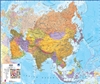 Asia Regional Large Wall Map. This political wall map of Asia features countries marked in different colors, with international borders clearly shown. Shows countries including China, India, Russia, Japan, Mongolia, Vietnam, Thailand and many more. Also s