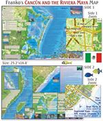 Cancun & Maya Riviera waterproof map. Guide Map of Cancun and the Riviera Maya has all kinds of information covering everything there is to see and do in Cancun and the Riviera Maya. One side shows Cancun and the Riviera Maya and focuses on Cancuns hotel