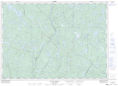 031K05 - LAC DU PINCEAU - Topographic Map