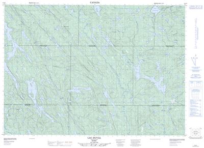 031K07 - LAC DUVAL - Topographic Map
